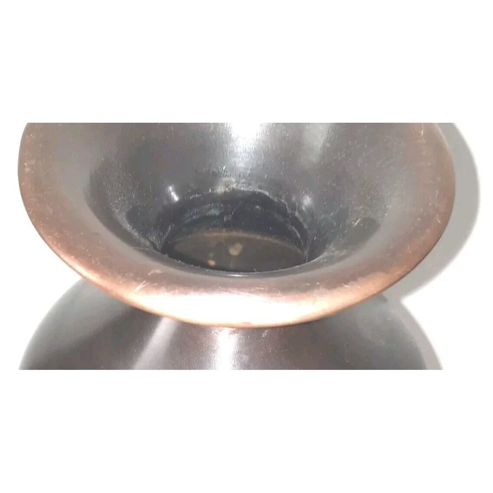 Kohl’s 10” Copper Metal Vase – Rustic Decor – Slight Dent on Rim (See Images)